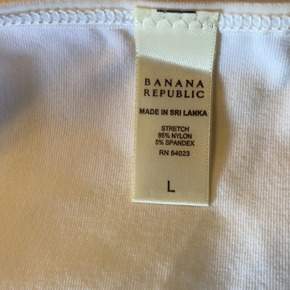 Banana Republic white spaghetti strap tank, L, NWOT - Picture 2 of 3